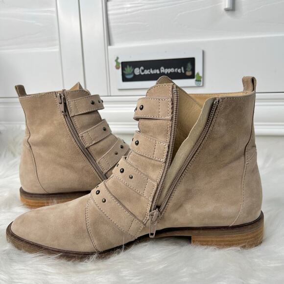 Excellent Condition Paul Green Anne Studded Boot Cloud Moto Biker Size 9.5 - Picture 5 of 10